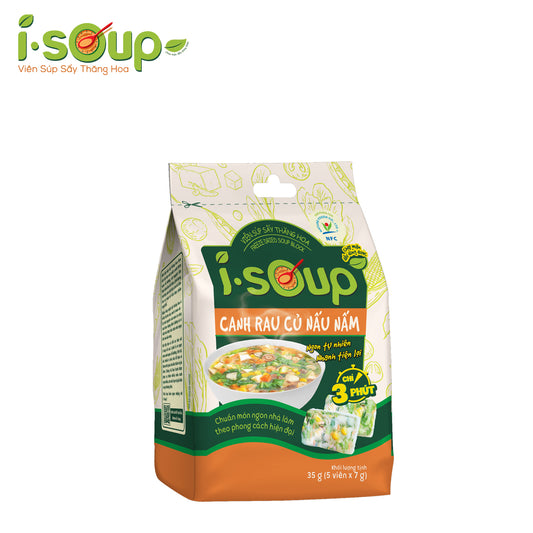 Isoup Mushrooms vegetable soup (Canh Rau Cu Nam) 35g *20 bags/CTN