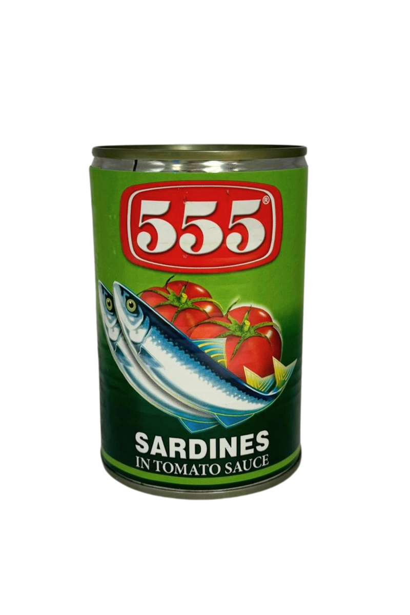 555 Sardines In Tomatoes Sauce Green 425g