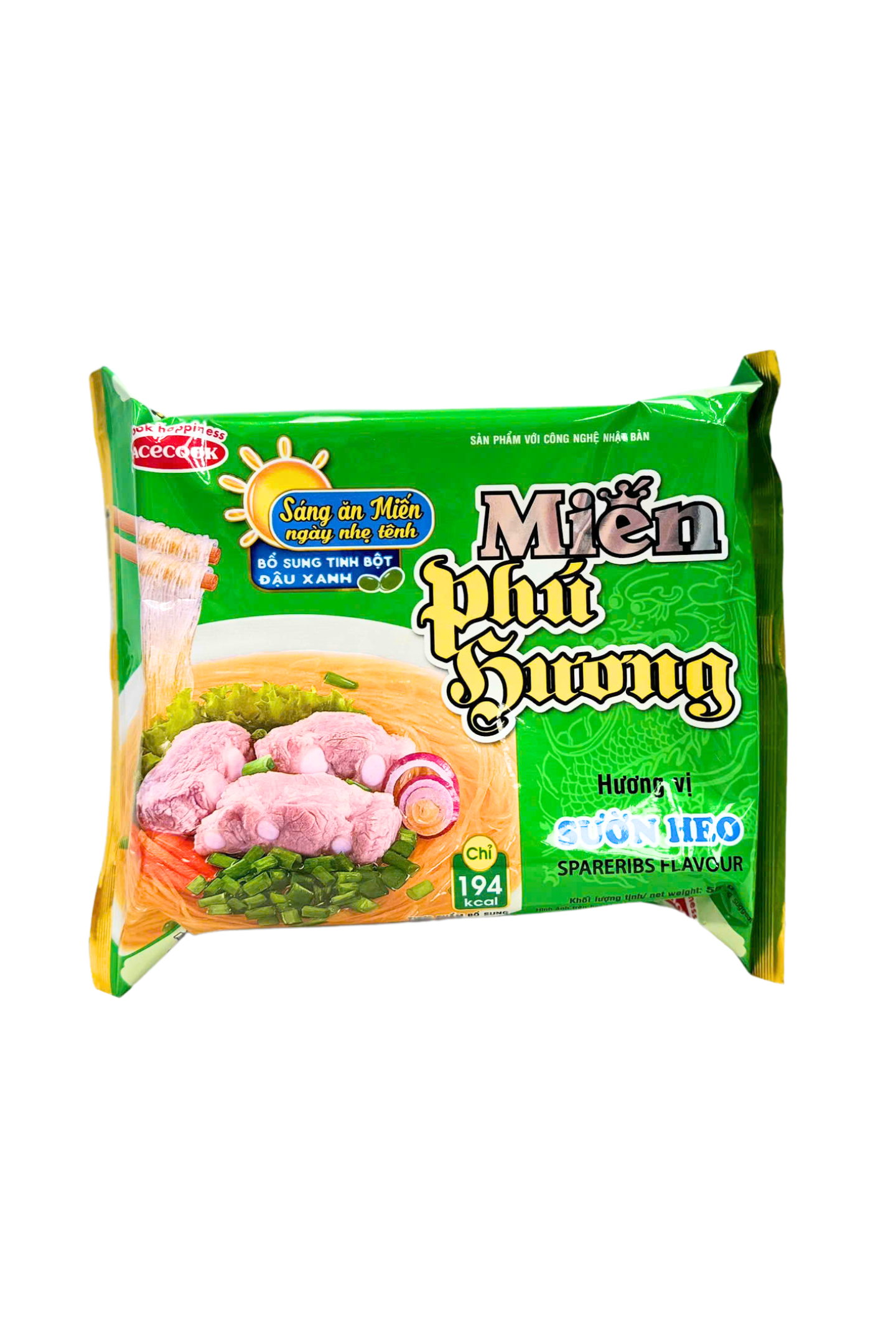 Acecook Phu Huong Glass Noodles Spareribs Flavour (Mien Suon Heo) 55g