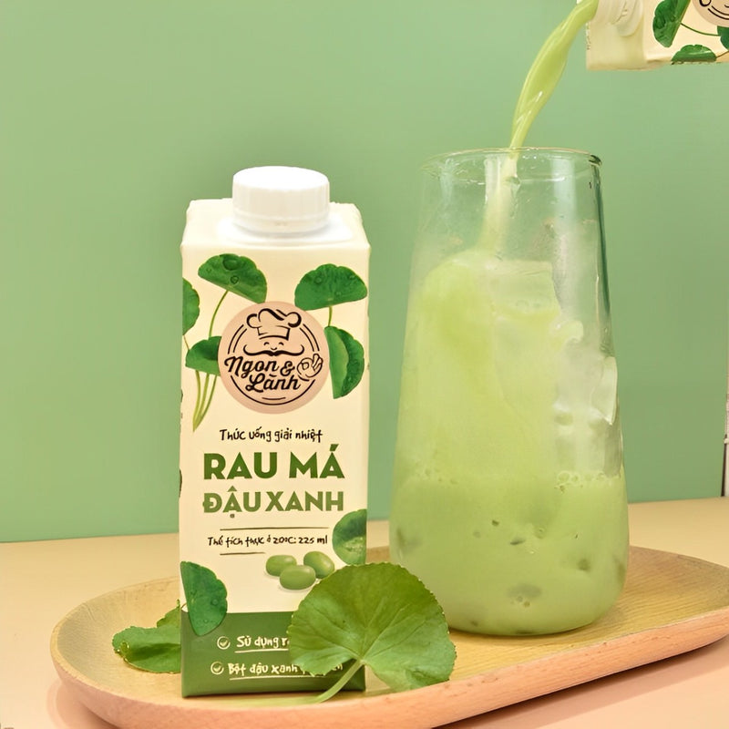 Cozy Pennywort Mung Bean Drink (Rau Ma Dau Xanh) 225ml