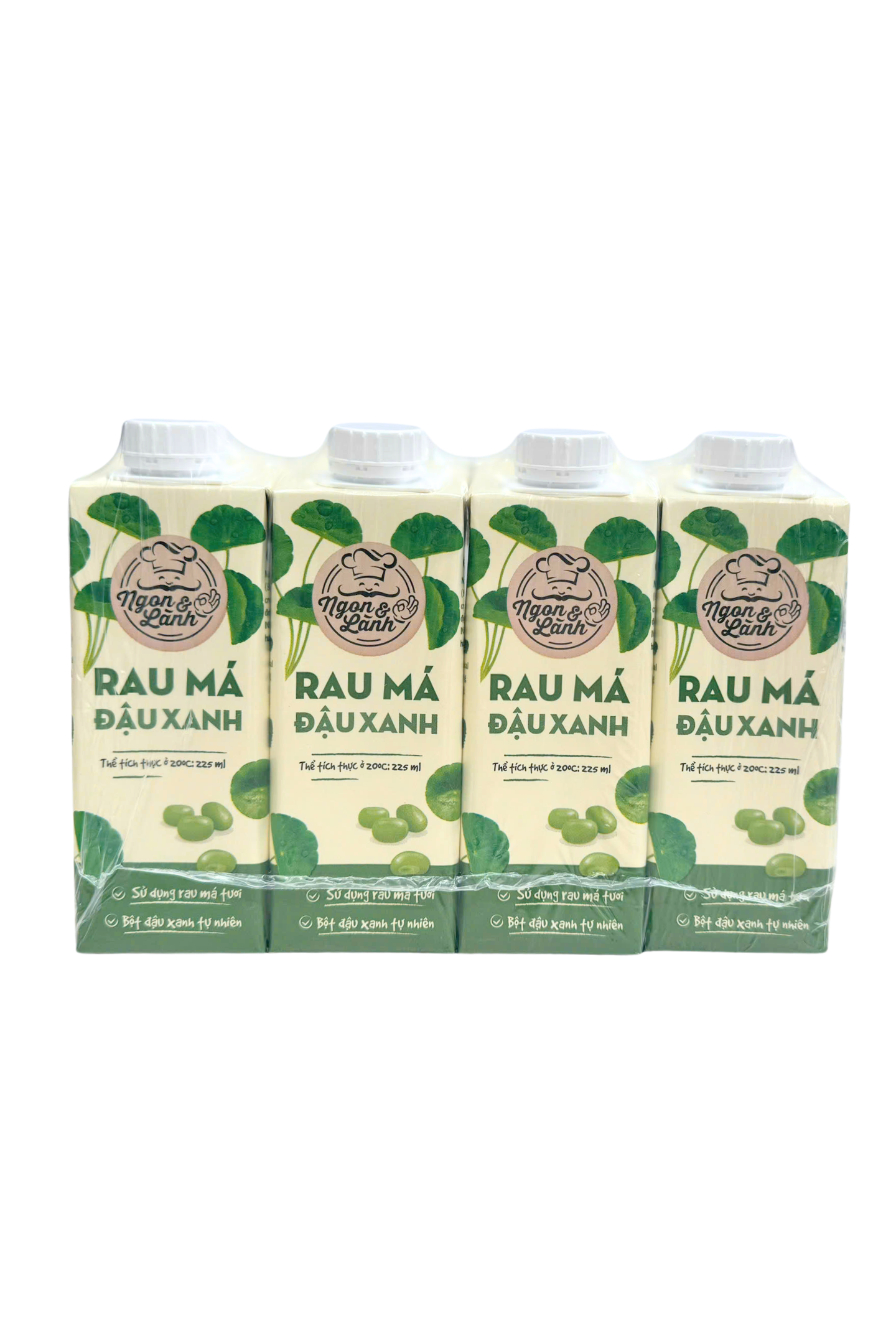 Cozy Pennywort Mung Bean Drink (Rau Ma Dau Xanh) 225ml *4 bottles/Pack