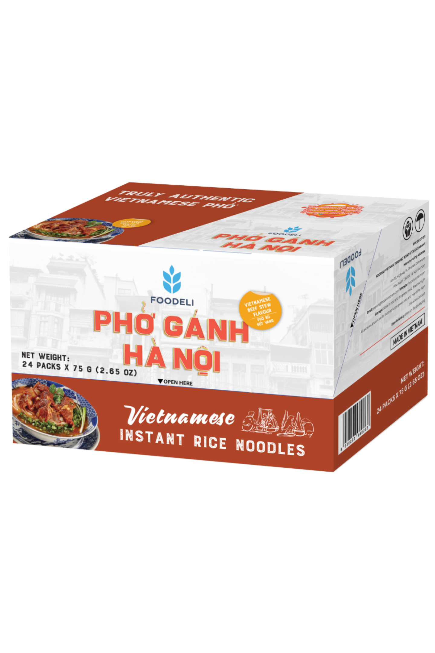 Pho Ganh Ha Noi Stew Beef ( Pho Bo Sot Vang) 75g *24bags/CTN