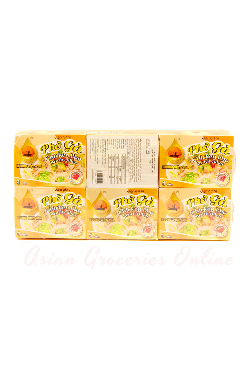 Huong Viet Xua Chicken Pho Broth Cube (Pho Ga) 75g