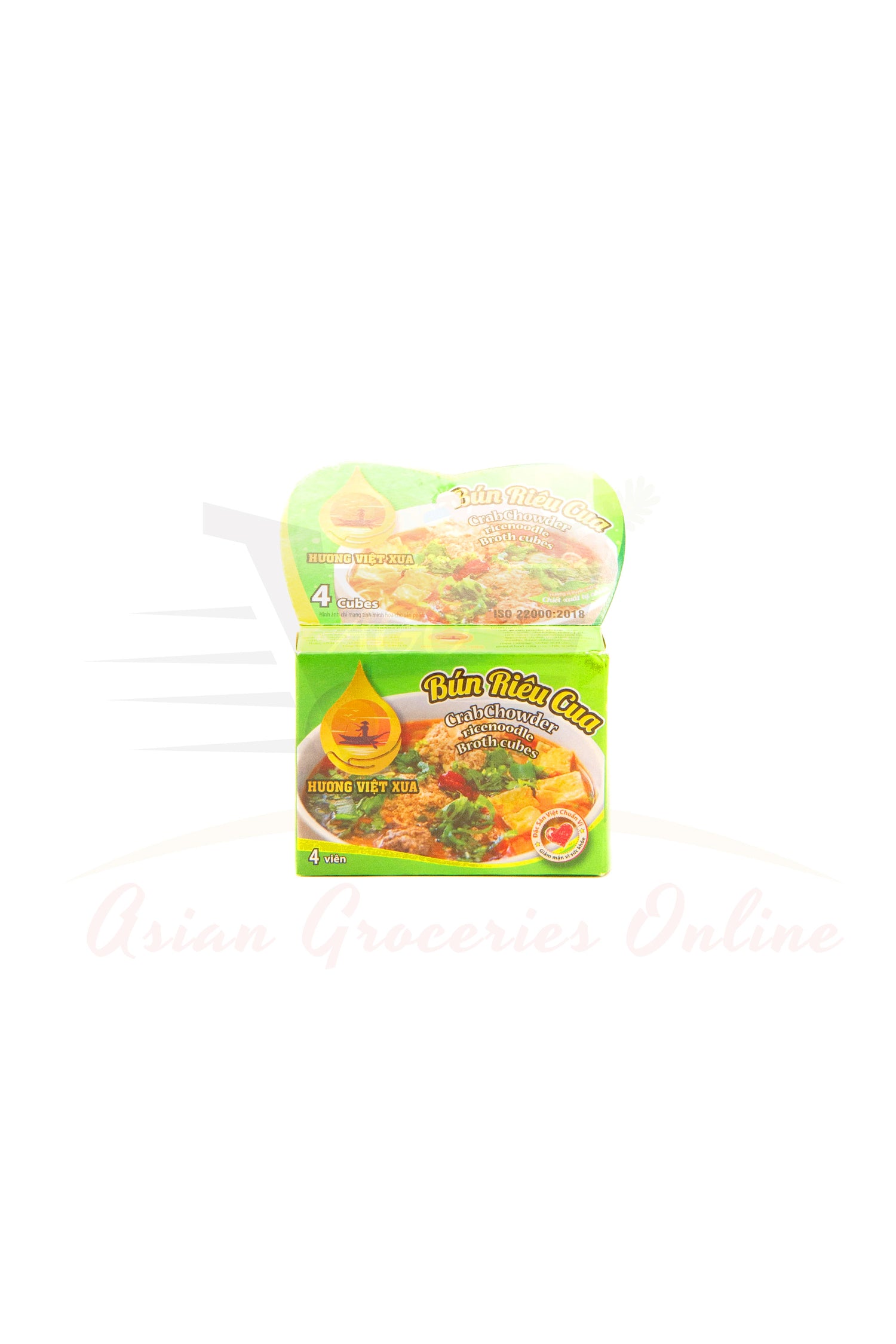 Huong Viet Xua Crab Chowder Rice Noodle Broth Cubes (Bun Rieu Cua) 75g