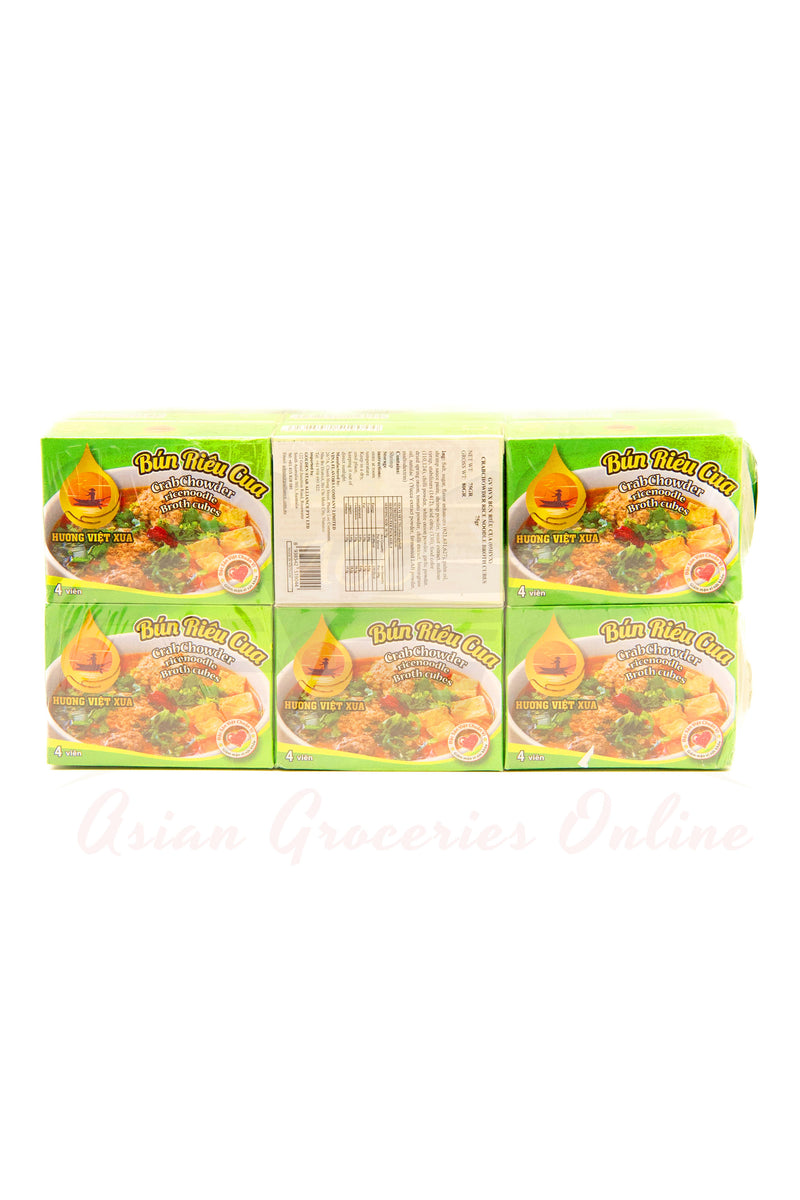 Huong Viet Xua Crab Chowder Rice Noodle Broth Cubes (Bun Rieu Cua) 75g