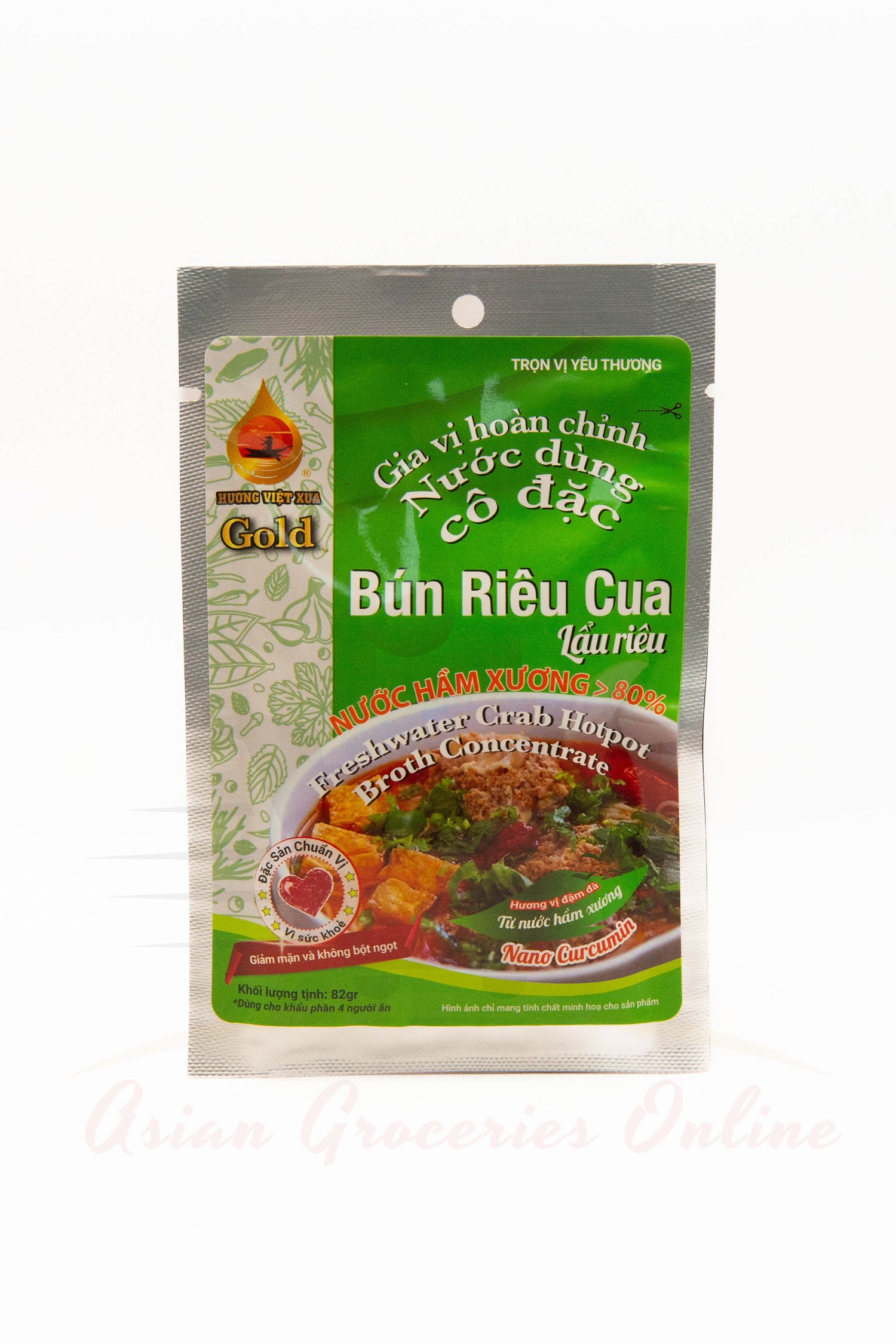 Huong Viet Xua Freshwater Crab Hot Pot Broth Concentrate (Rieu Cua) 82g