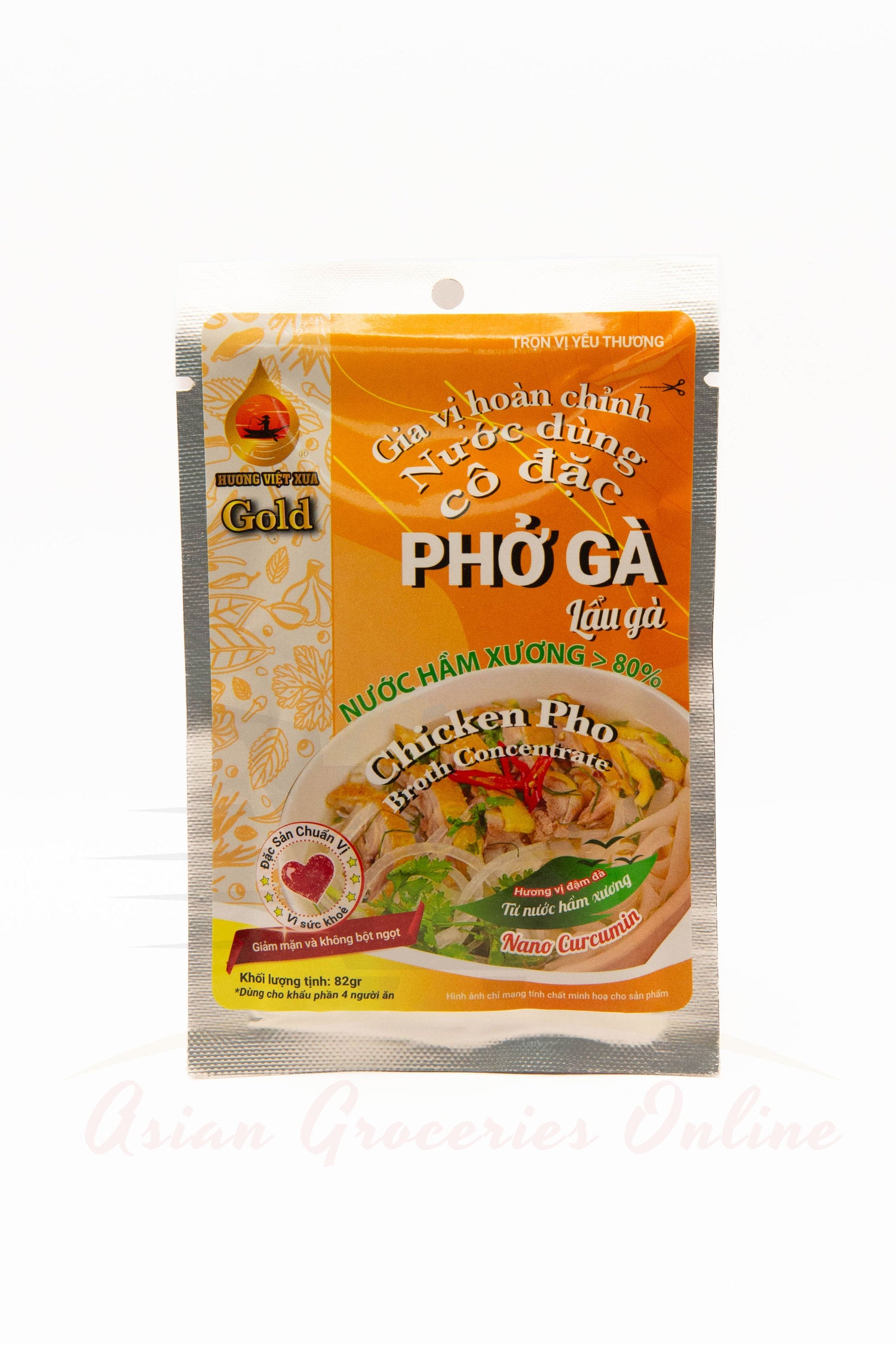 Huong Viet Xua Chicken Pho Broth Concentrate (Pho Ga) 82g