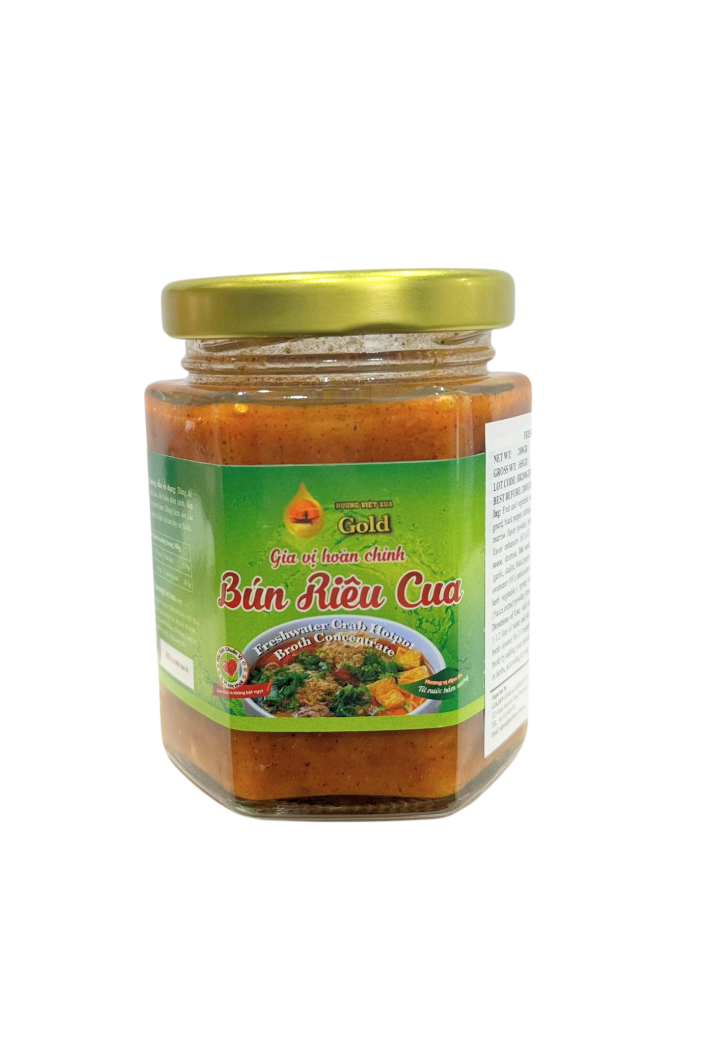 Huong Viet Xua Freshwater Crab Hot Pot Broth Concentrate 200g