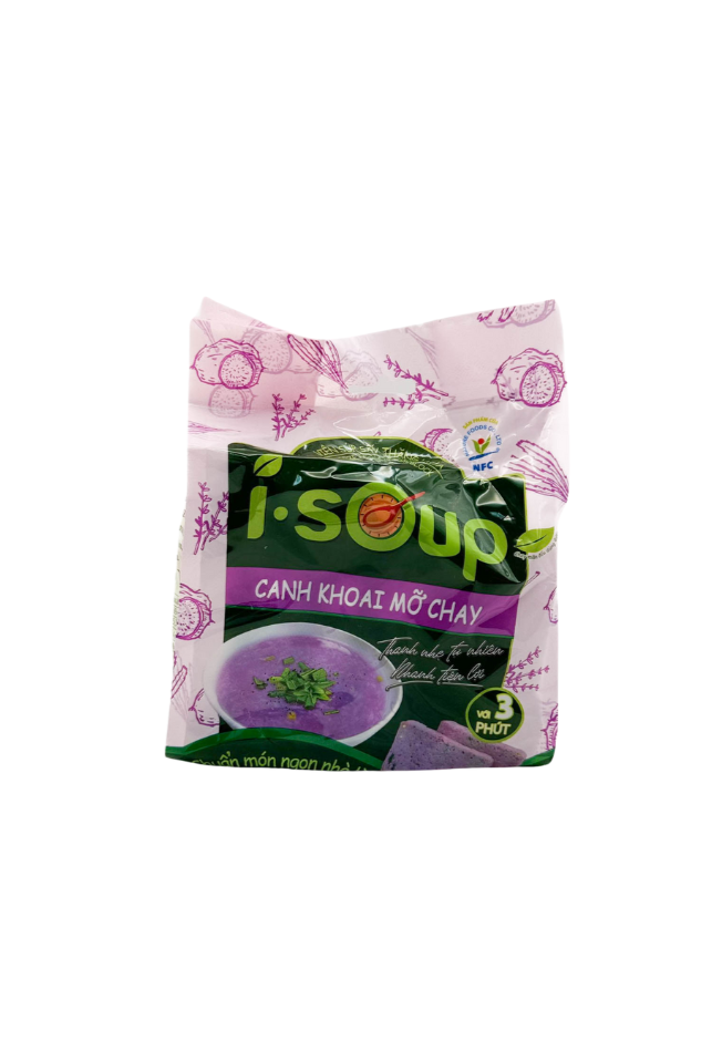 Isoup Vegetarian Creamy Purple Yam Soup (Canh Khoai Mo Chay) 55g  *Buy 2 for $14*