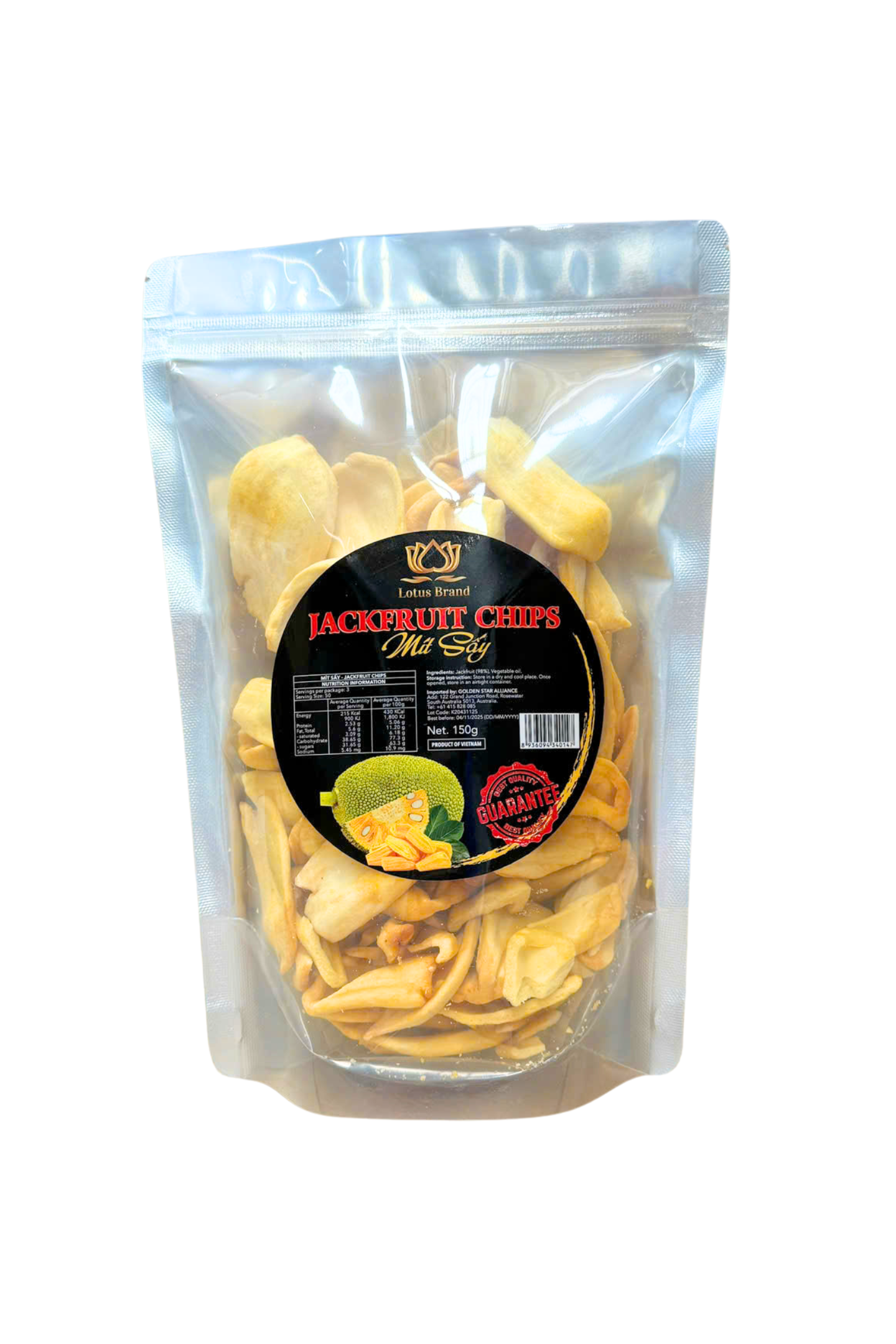 Lotus Brand Dried Jackfruit (Mit Say) 150g