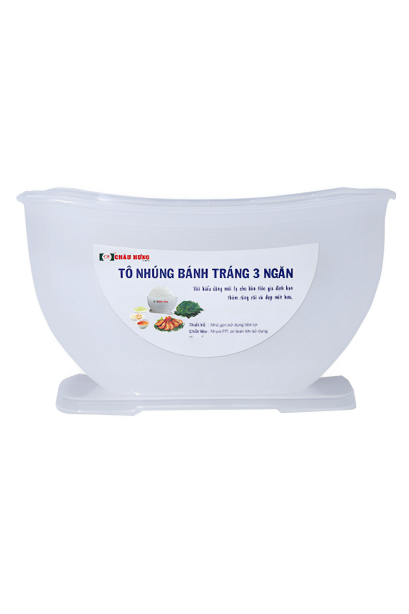 Lotus Brand Plastic Rice Paper Water Bowl Size S (Tô Nhúng Bánh Tráng)