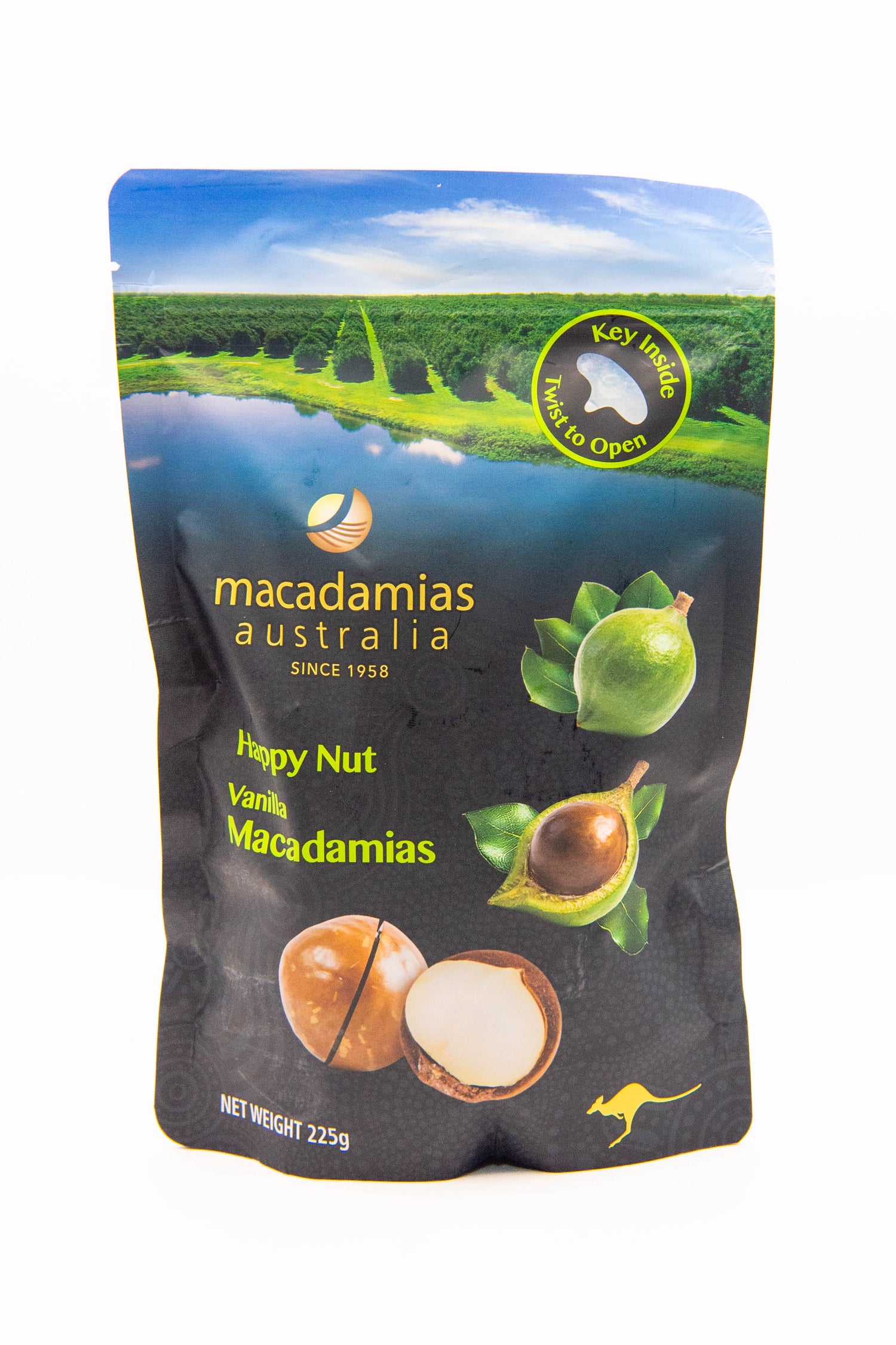 Happy Nut Vanilla Macadamias 225g