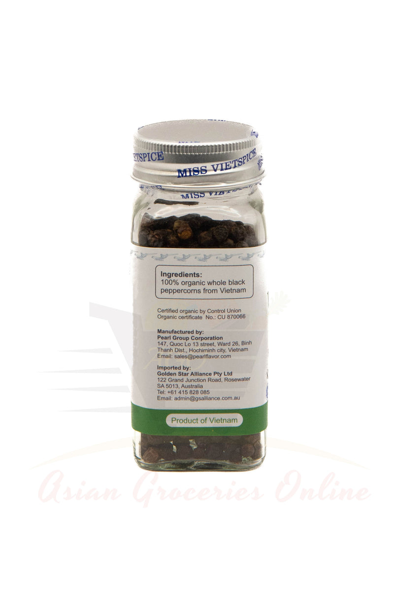 Miss VietSpice Organic Black Peppercorns 60g