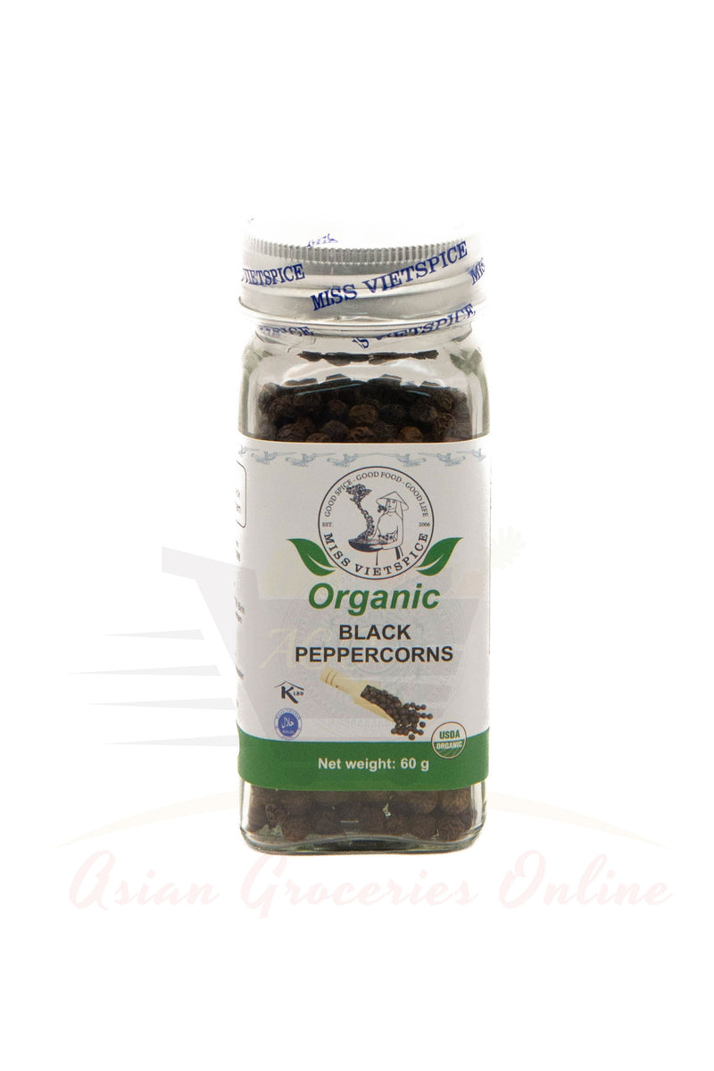 Miss VietSpice Organic Black Peppercorns 60g