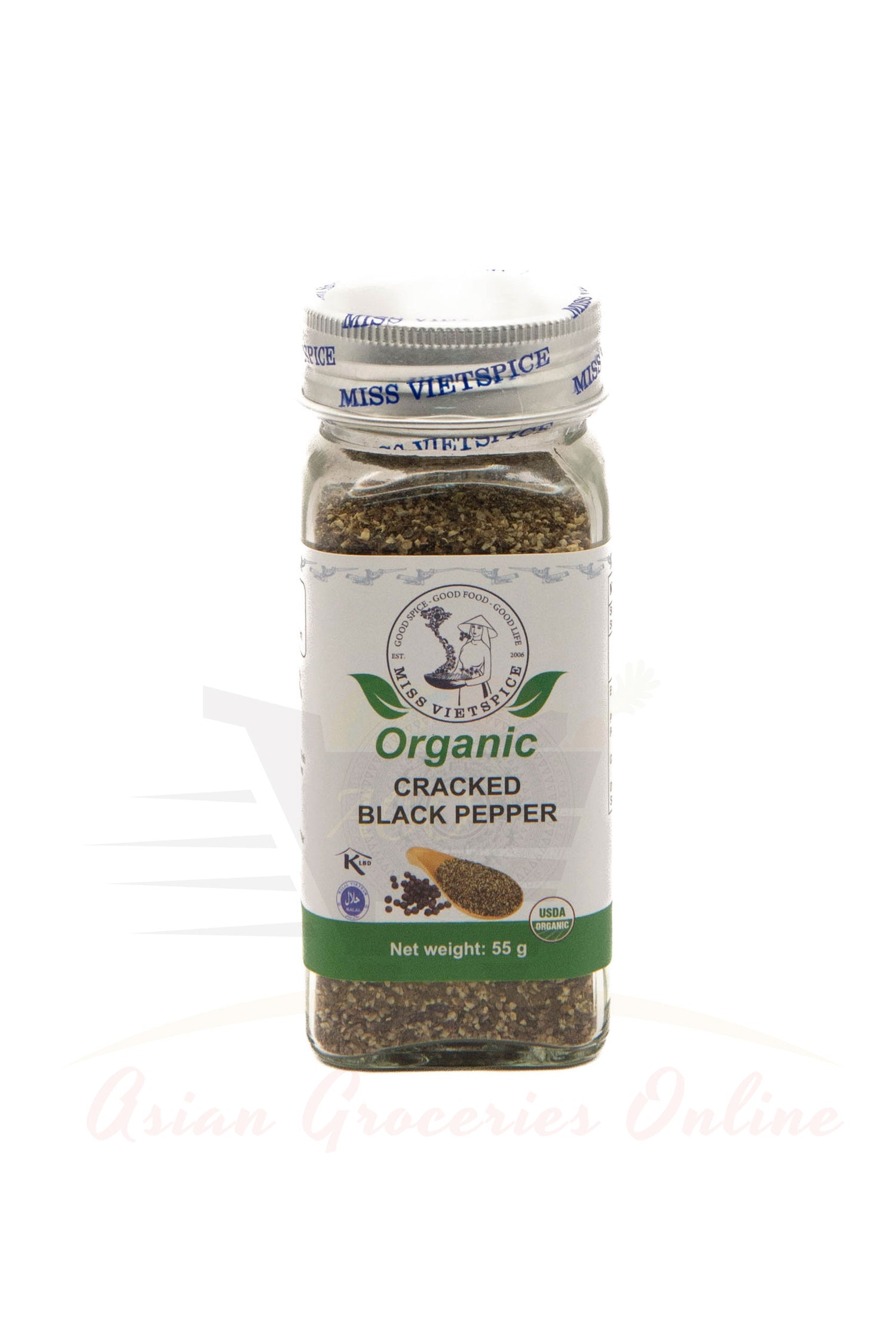 Miss VietSpice Organic Cracked Black Pepper 55g