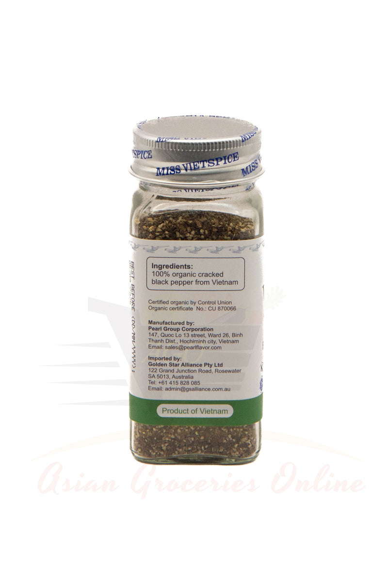 Miss VietSpice Organic Cracked Black Pepper 55g