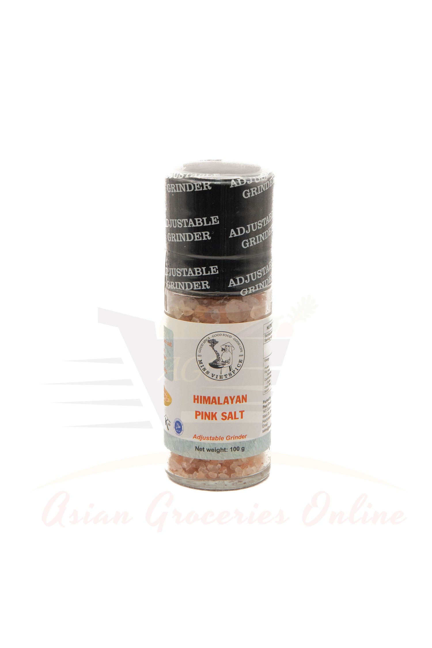 Miss VietSpice Himalayan Pink Salt With Grinder 100g