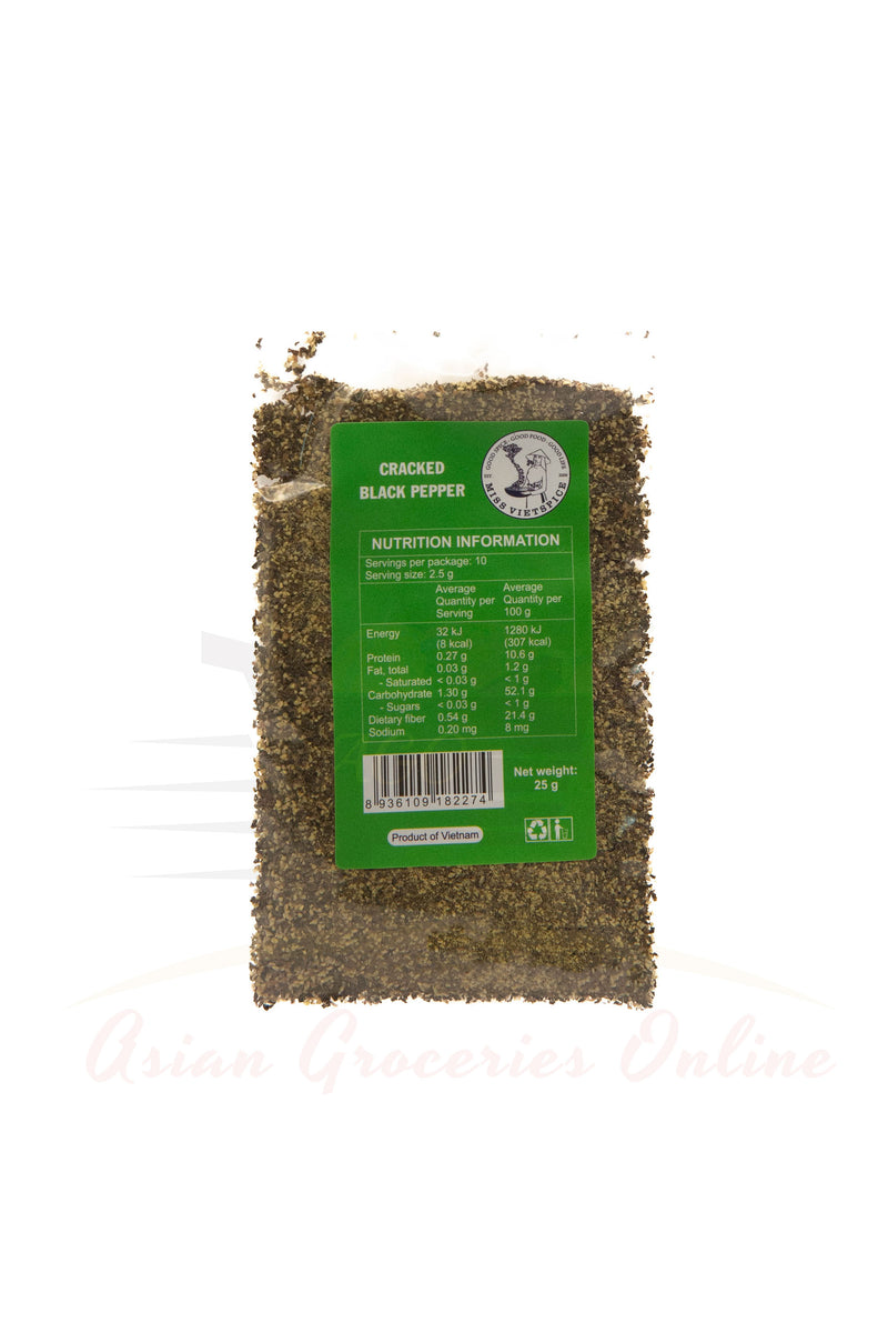 Miss VietSpice Cracked Black Pepper 25g