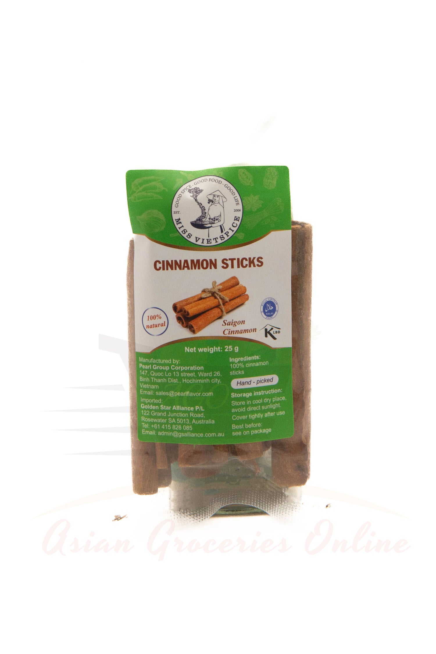 Miss VietSpice Cinnamon Sticks 25g