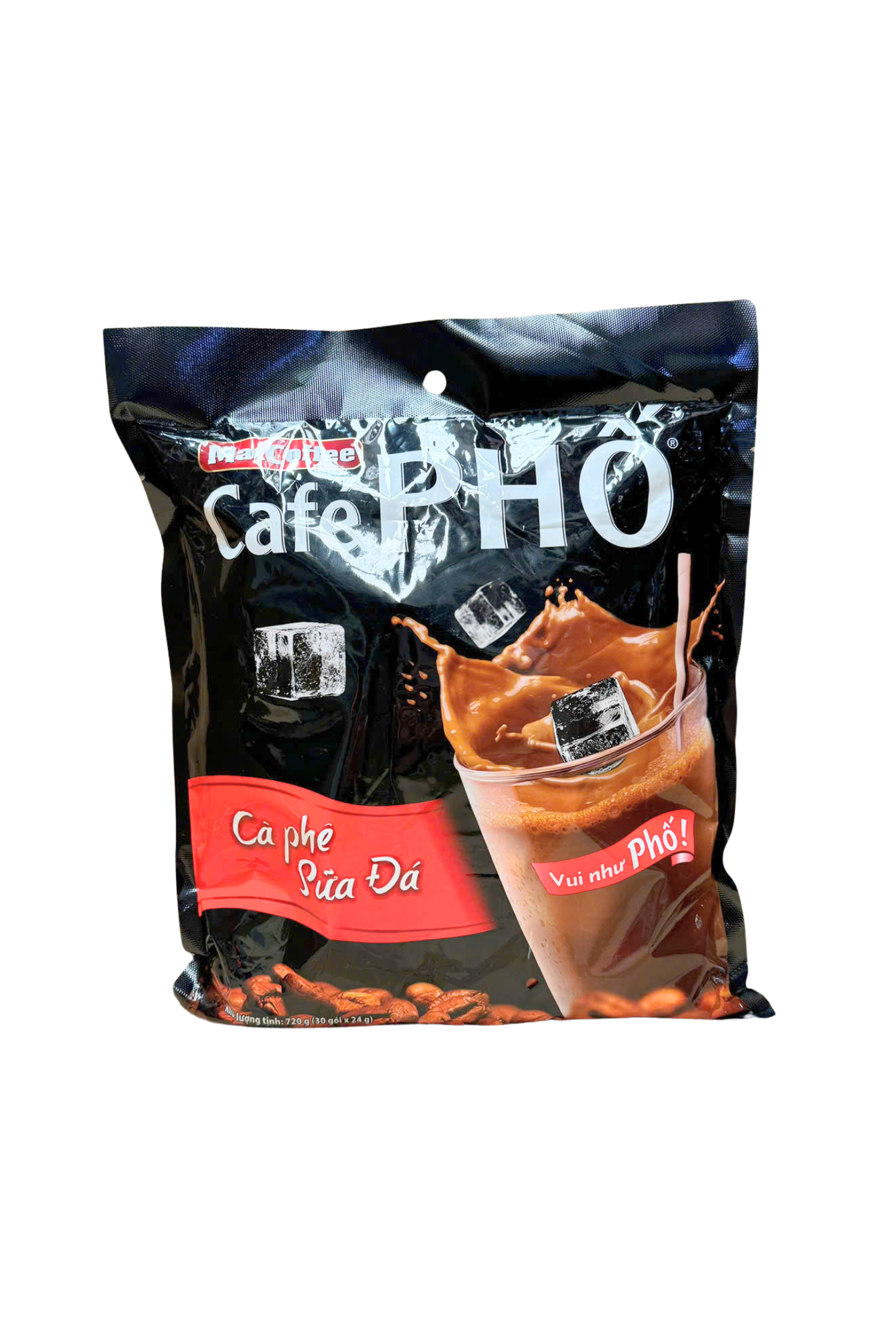 Maccoffee 3in1 Instant Coffee Pho (Sua Da) (24gx30) 720g