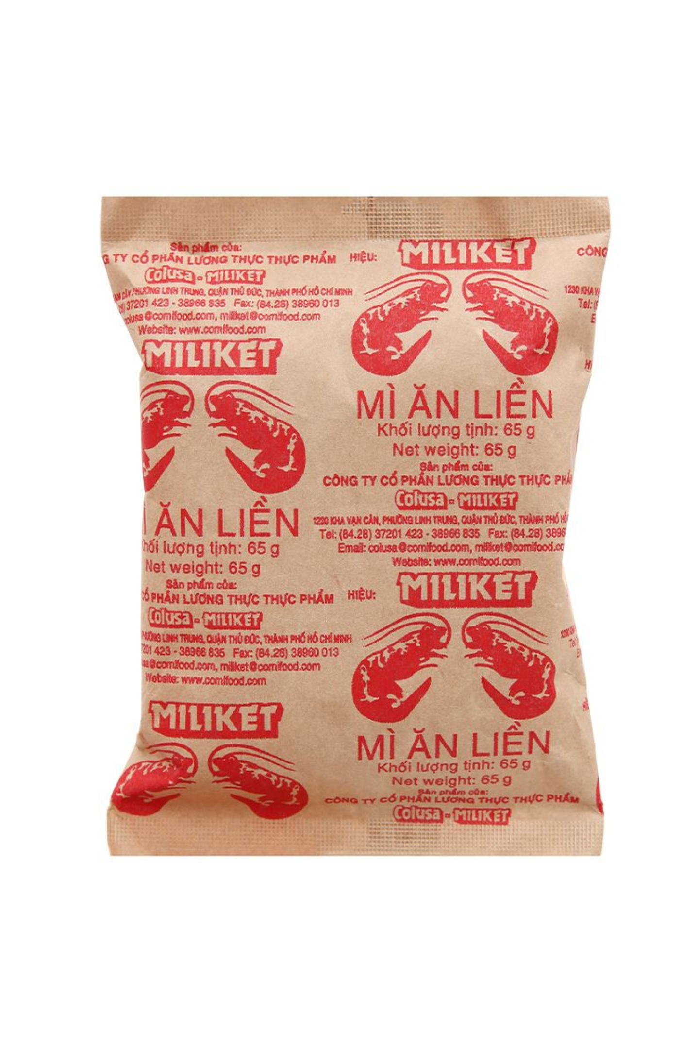 Miliket Instant Noodle Shrimp Flavour 65g