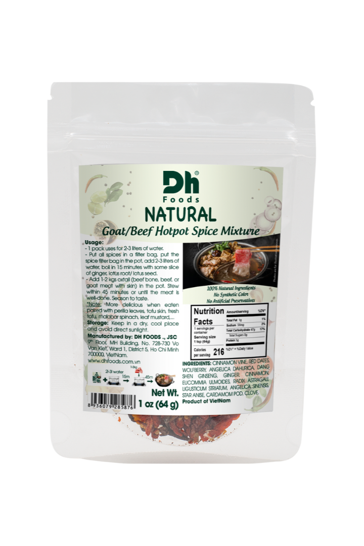 DH Foods Natural Goat/Beef Hotpot Spice 64g