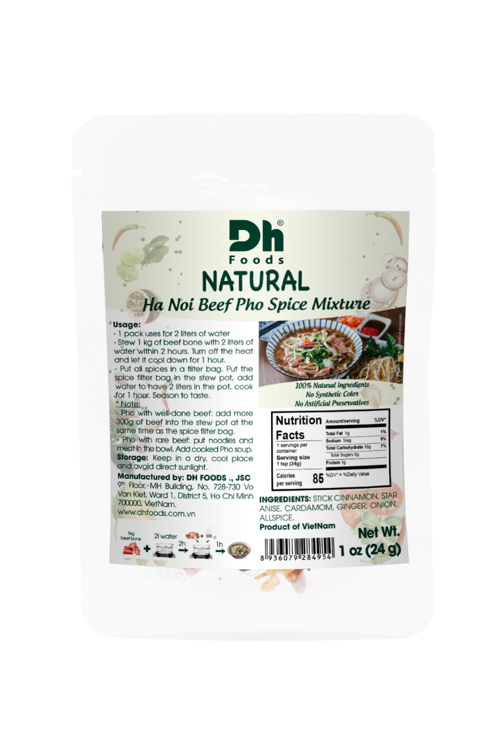 DH Foods Natural Ha Noi Beef Pho Spice 24g