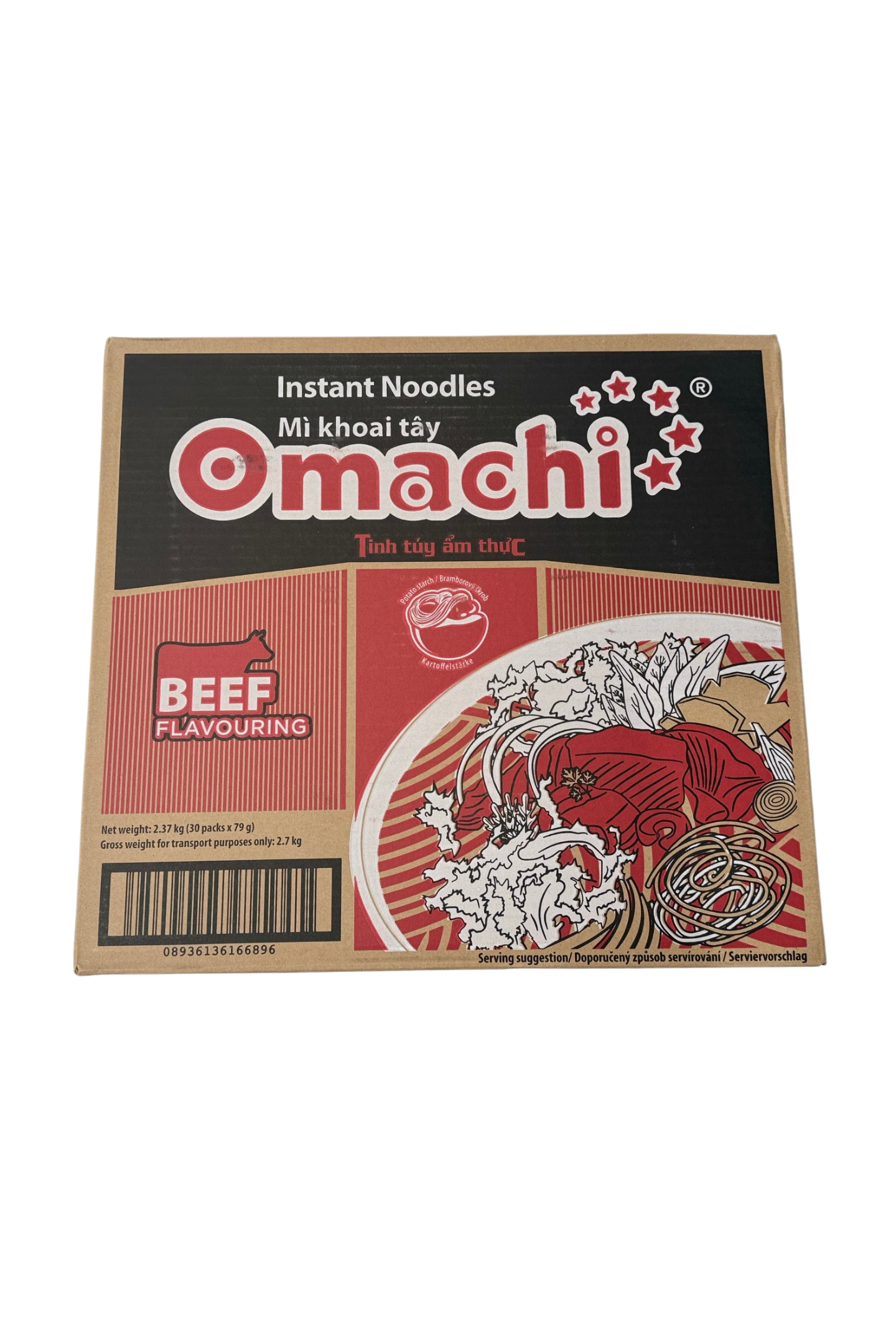 Omachi Beef Flavour 80g* 30bags/CTN