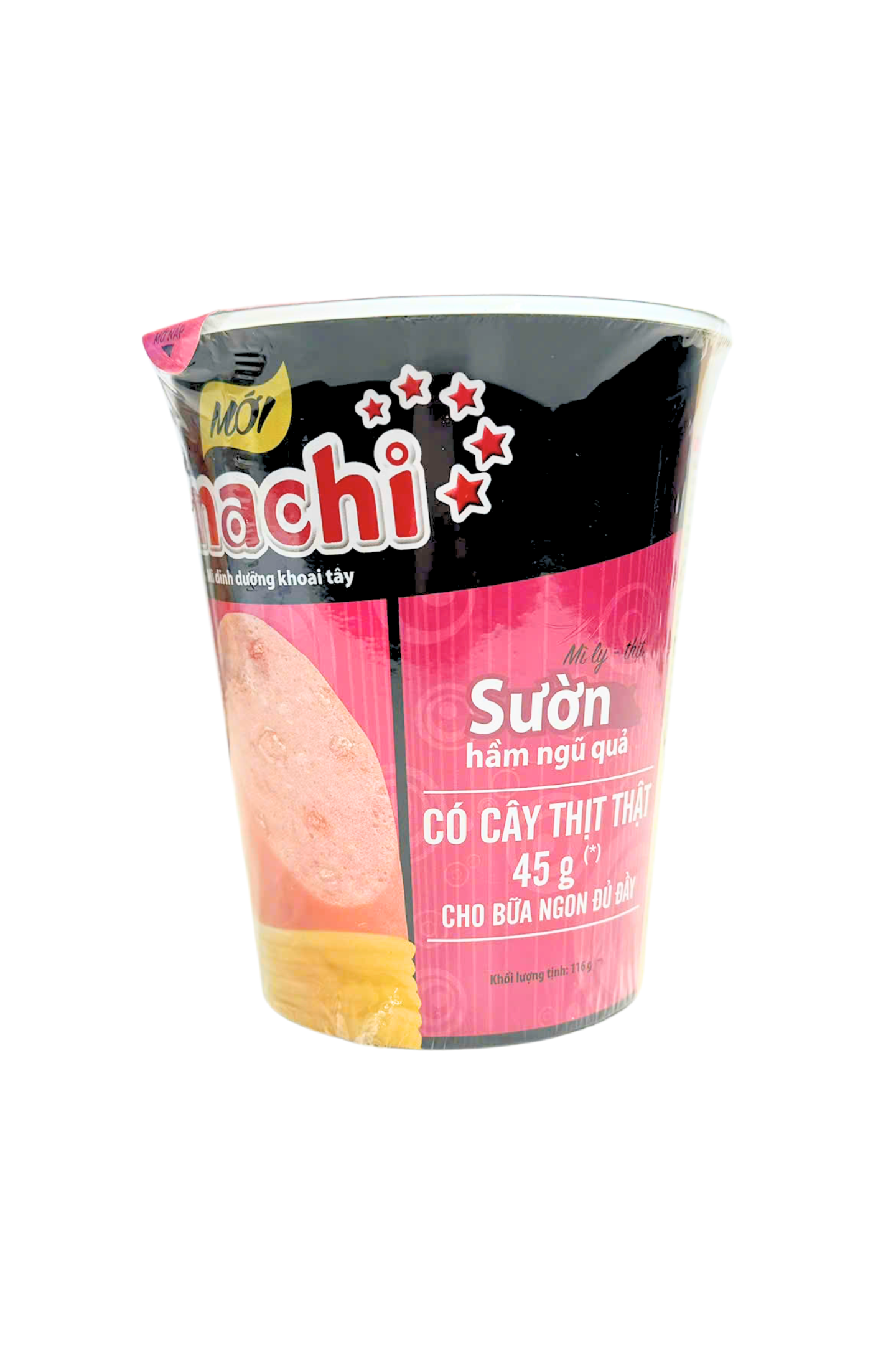 Omachi Pork Flavour with Real Sausage Cup (Mi Ly Suon Ham Ngu Qua Thit That)  116g