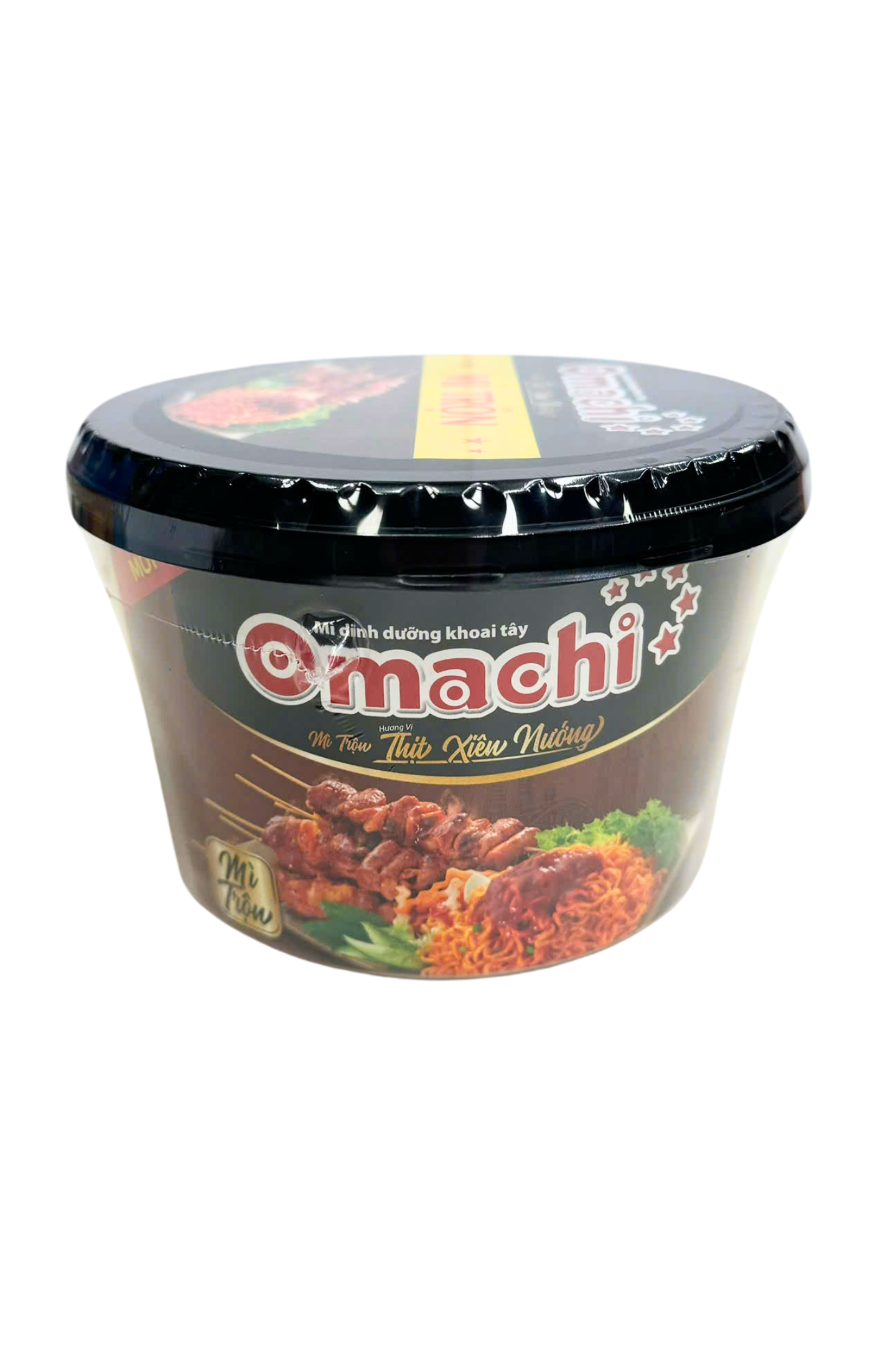 Omachi Grilled Meat Skewers Flavour Bowl (Mi Tron Thit Xien Nuong) 82g