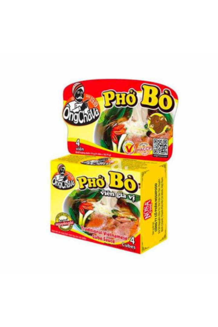 Ong Cha Va Beef Pho Base Seasoning Cube (Pho Bo) 75g