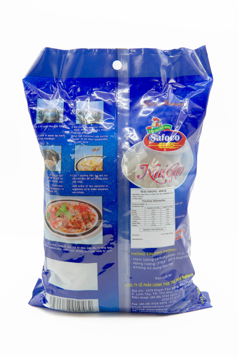 Safoco Macaroni L-T (Nui Gao) 400g