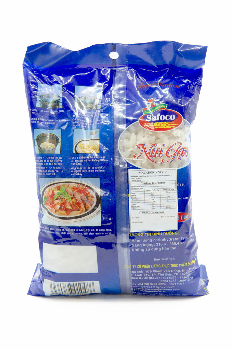 Safoco Macaroni K-T (Nui Tom Kho Gao) 500g *Buy 2 for $8*