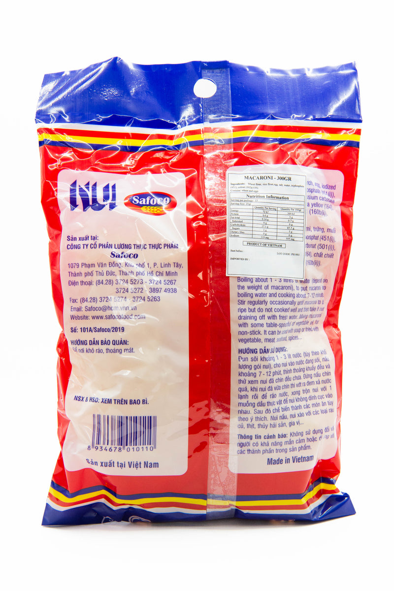 Safoco Macaroni X-Sa (Nui Xoan) 300g *Buy 2 for $6*