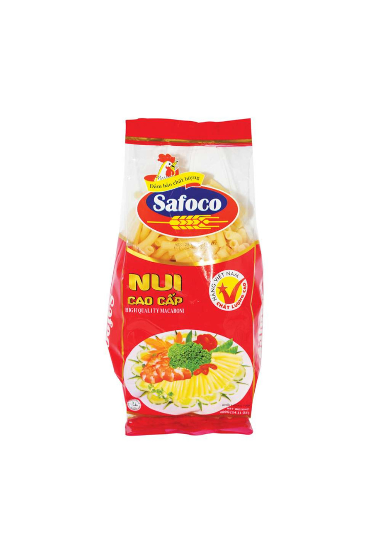 Safoco High Quality Macaroni L (Nui Ong Lon Cao Cap) 400g