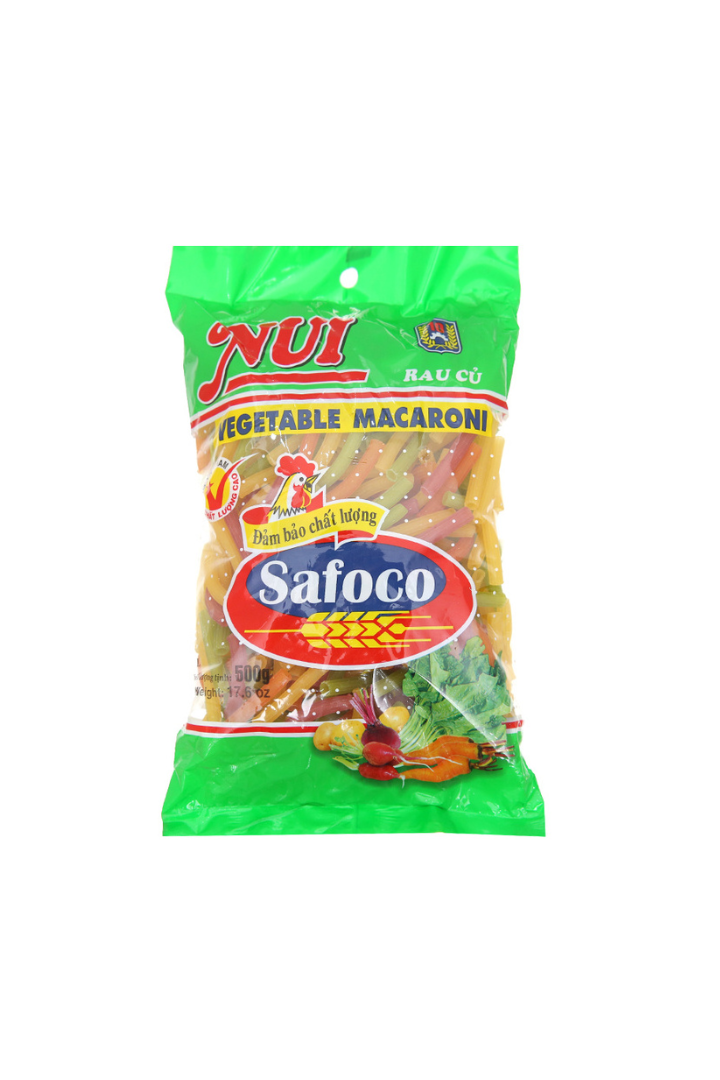 Safoco Vegetable Macaroni L- Rc 500g *Buy 2 for $8*