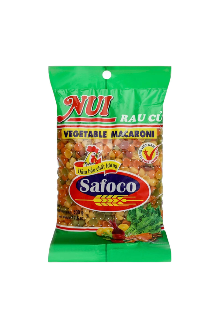 Safoco Vegetable Macaroni SO- Rc (Nui So Rau Cu) 500g