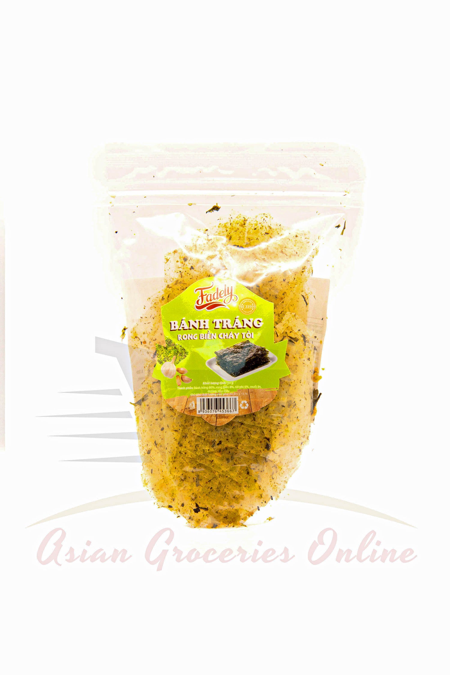 Tinh Nguyen Mix Garlic Seaweed  Floss Rice Paper (Banh Trang Tron Rong Bien) 50g *Buy 1 get 1 free*