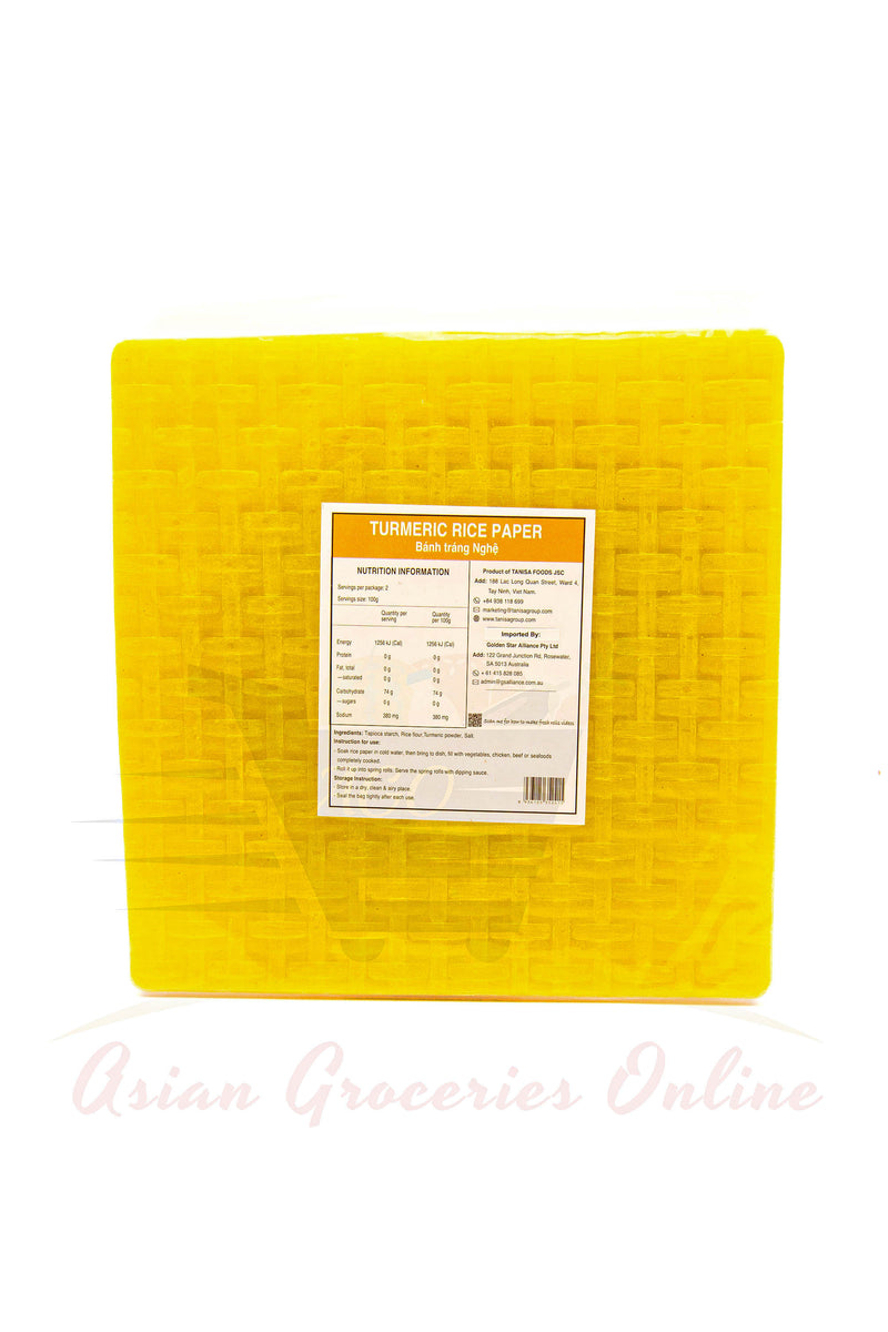 Tanisa Turmeric Rice Paper 200g