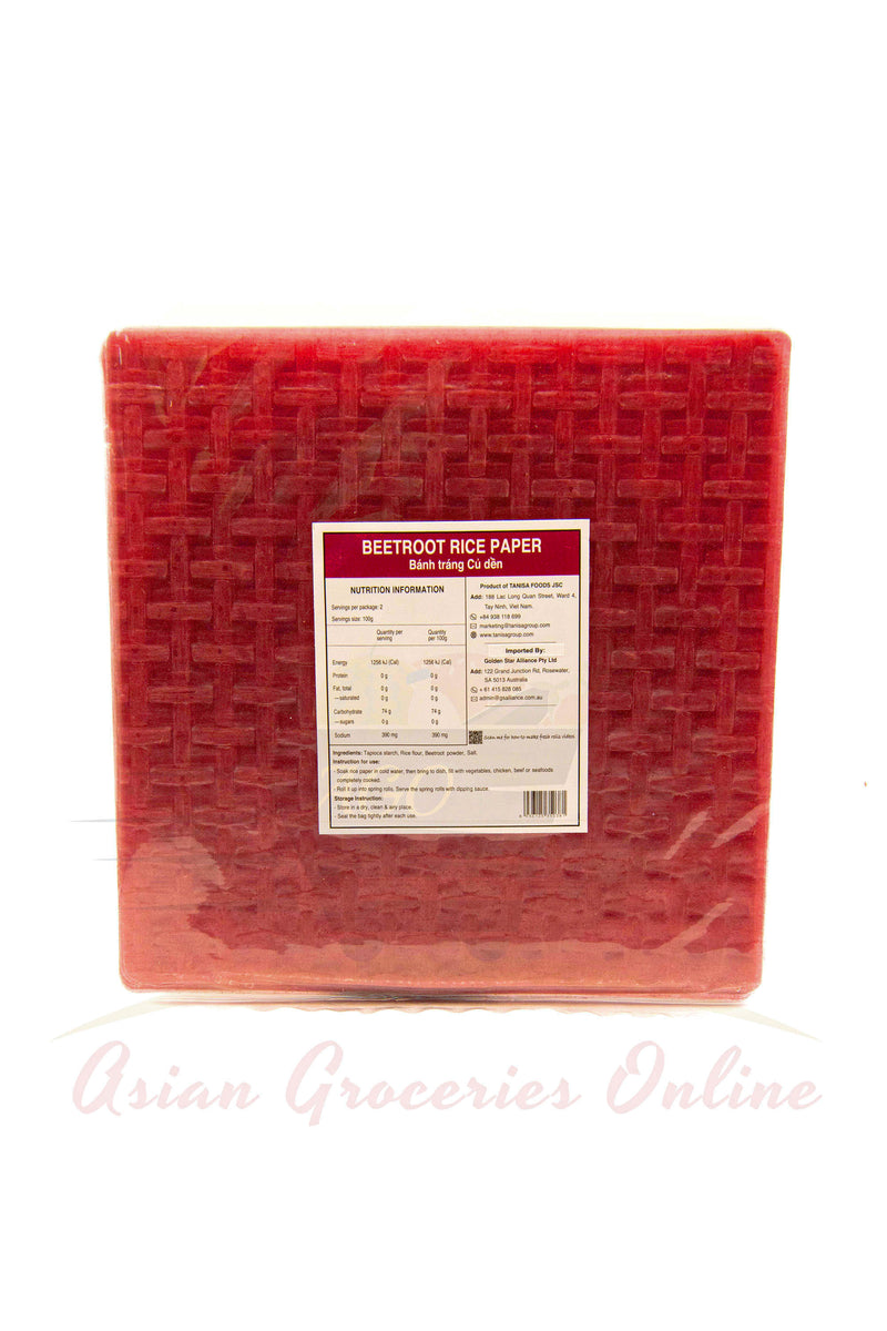 Tanisa Beetroot Rice Paper 200g