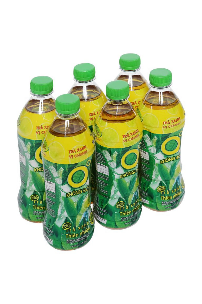 Tan Hiep Phat Green Tea Khong Do 455ml pack of 6